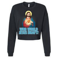 Who Would Jesus Draft1 Cropped Pullover Crew