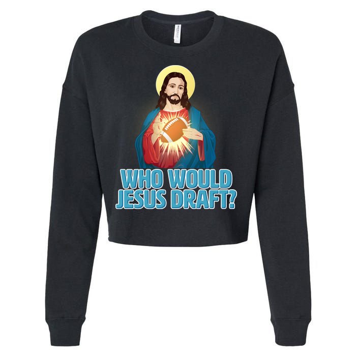 Who Would Jesus Draft1 Cropped Pullover Crew