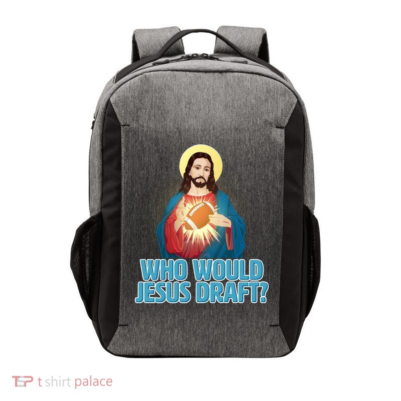 Who Would Jesus Draft1 Vector Backpack