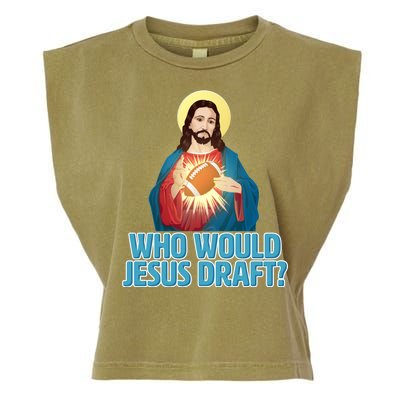 Who Would Jesus Draft1 Garment-Dyed Women's Muscle Tee