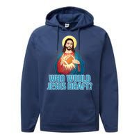 Who Would Jesus Draft1 Performance Fleece Hoodie