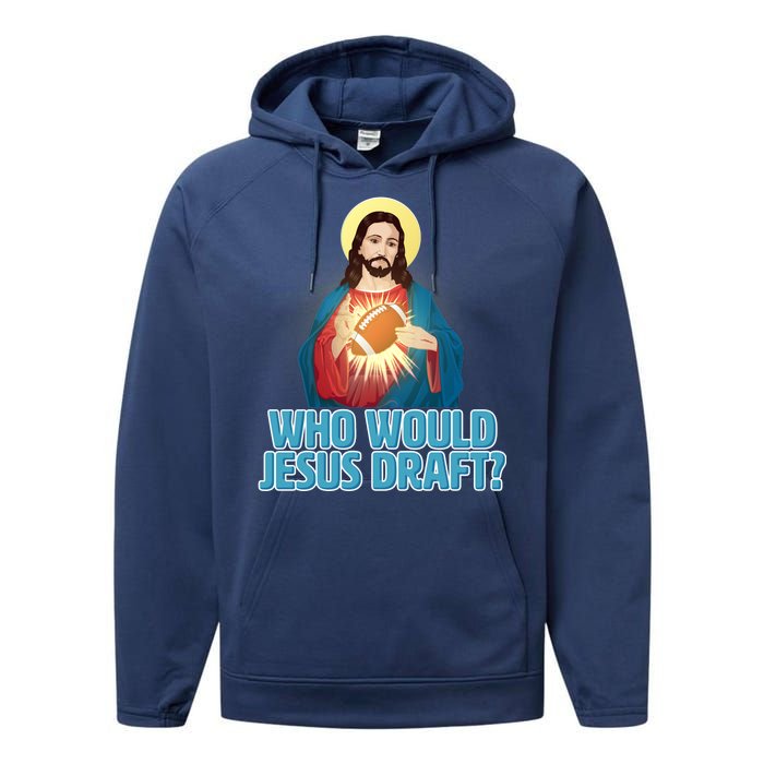 Who Would Jesus Draft1 Performance Fleece Hoodie