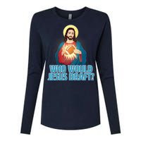 Who Would Jesus Draft1 Womens Cotton Relaxed Long Sleeve T-Shirt