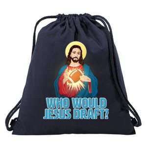 Who Would Jesus Draft1 Drawstring Bag