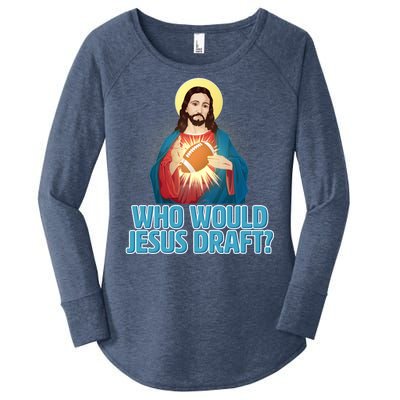 Who Would Jesus Draft1 Women's Perfect Tri Tunic Long Sleeve Shirt