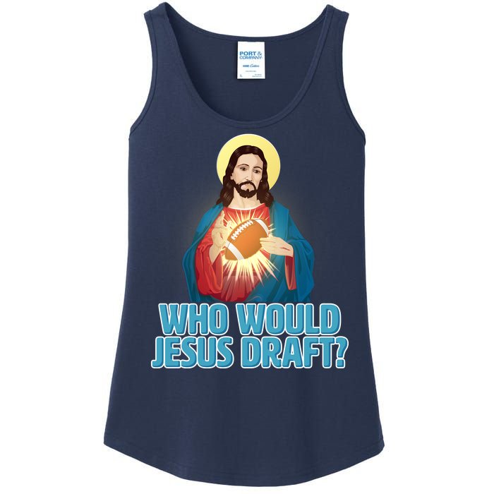 Who Would Jesus Draft1 Ladies Essential Tank