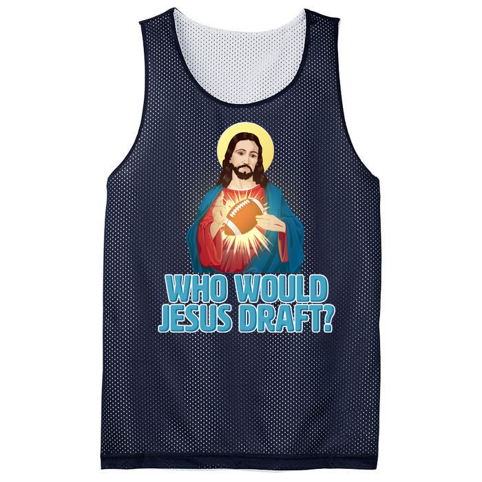 Who Would Jesus Draft1 Mesh Reversible Basketball Jersey Tank