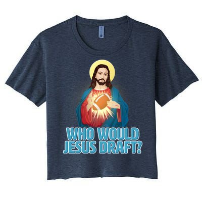 Who Would Jesus Draft1 Women's Crop Top Tee