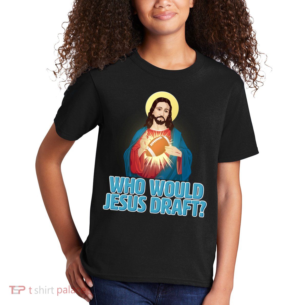 Who Would Jesus Draft1 Kids T-Shirt