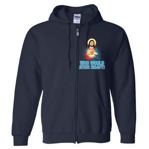 Who Would Jesus Draft1 Full Zip Hoodie