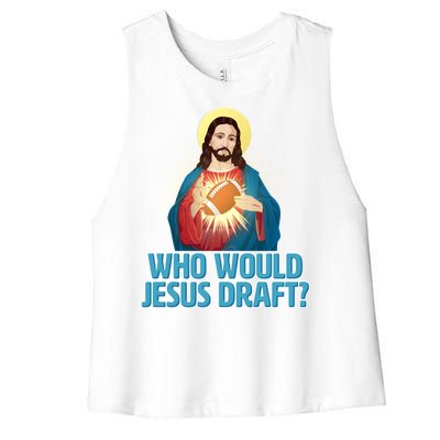 Who Would Jesus Draft1 Women's Racerback Cropped Tank