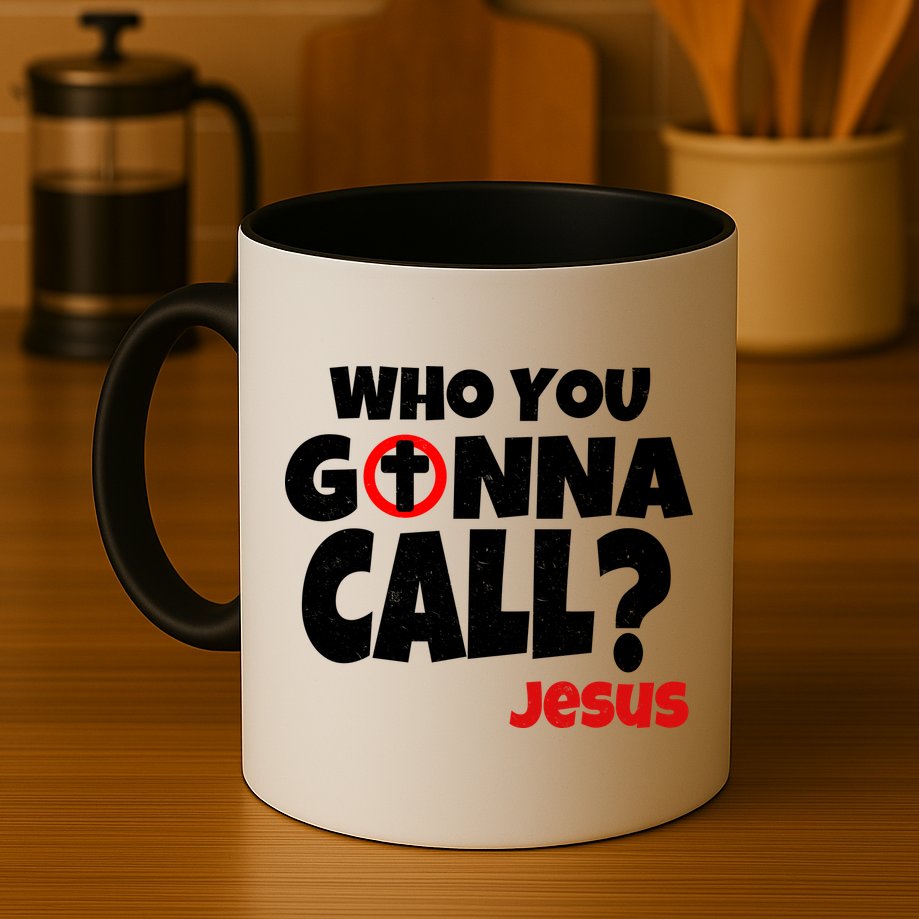Who You Gonna Call? Jesus Busters Mug