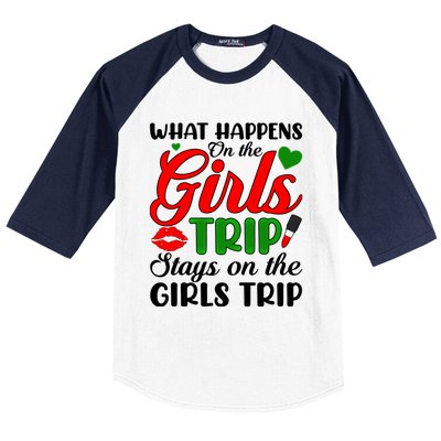 What Happens On The Trip Weekend Trip Meaningful Gift Baseball Sleeve Shirt