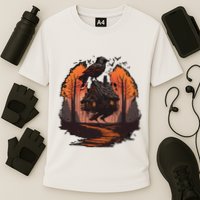 Walking House On Chicken Legs Slavic Folklore Baba Yaga Cooling Performance Crew T-Shirt