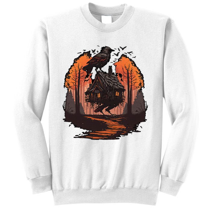 Walking House On Chicken Legs Slavic Folklore Baba Yaga Sweatshirt