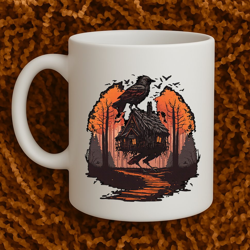 Walking House On Chicken Legs Slavic Folklore Baba Yaga Mug
