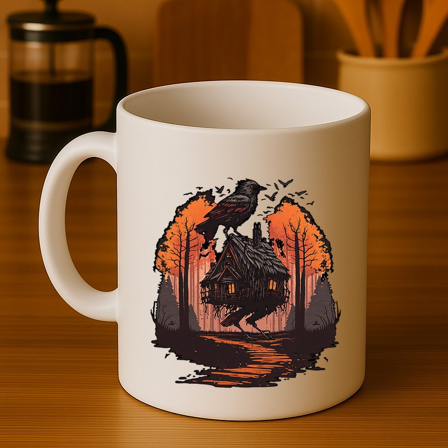 Walking House On Chicken Legs Slavic Folklore Baba Yaga Mug