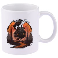 Walking House On Chicken Legs Slavic Folklore Baba Yaga 11oz C Handle Ceramic Mug