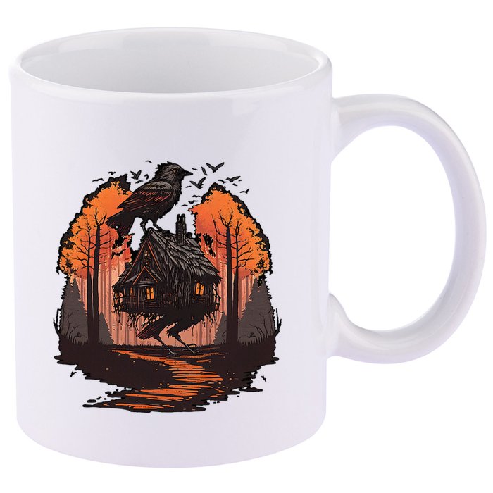 Walking House On Chicken Legs Slavic Folklore Baba Yaga 11oz C Handle Ceramic Mug