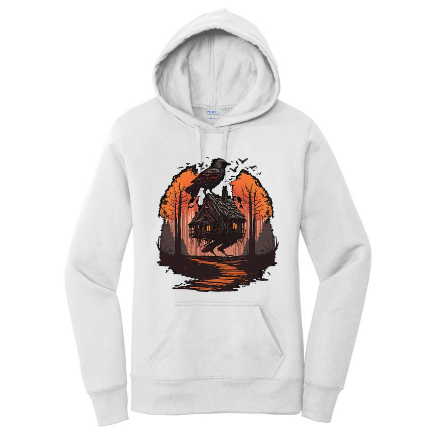 Walking House On Chicken Legs Slavic Folklore Baba Yaga Women's Pullover Hoodie