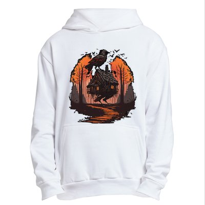 Walking House On Chicken Legs Slavic Folklore Baba Yaga Urban Pullover Hoodie