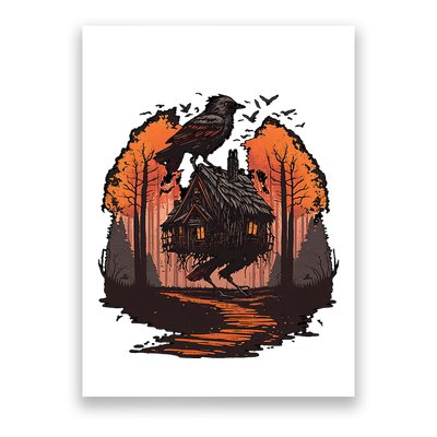 Walking House On Chicken Legs Slavic Folklore Baba Yaga Poster