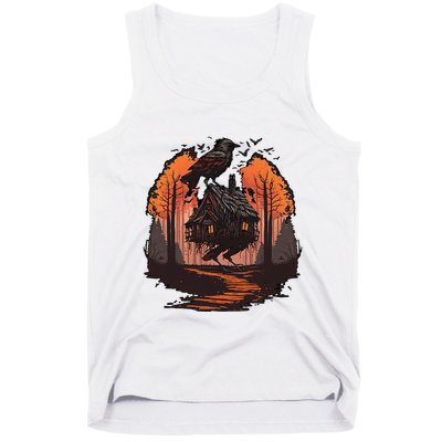 Walking House On Chicken Legs Slavic Folklore Baba Yaga Tank Top
