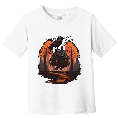 Walking House On Chicken Legs Slavic Folklore Baba Yaga Toddler T-Shirt