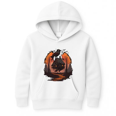 Walking House On Chicken Legs Slavic Folklore Baba Yaga Kids Hoodie