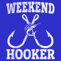 Weekend Hooker Offshore Fishing Trip For Funny Fishing Cute Gift Button