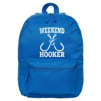 Weekend Hooker Offshore Fishing Trip For Funny Fishing Cute Gift 16 in Basic Backpack