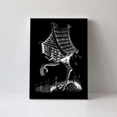 Walking House On Chicken Legs Slavic Folklore Baba Yaga Art Canvas