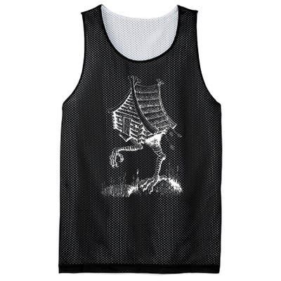 Walking House On Chicken Legs Slavic Folklore Baba Yaga Art Mesh Reversible Basketball Jersey Tank