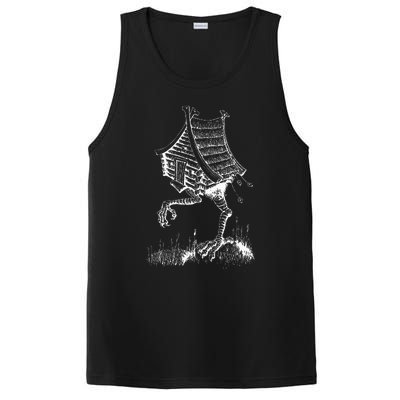 Walking House On Chicken Legs Slavic Folklore Baba Yaga Art PosiCharge Competitor Tank