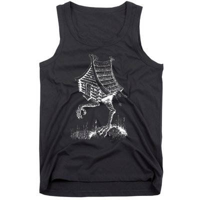 Walking House On Chicken Legs Slavic Folklore Baba Yaga Art Tank Top