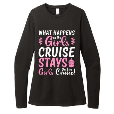 What Happens On The Cruise Stays On The Cruise Weekend Gift Womens CVC Long Sleeve Shirt