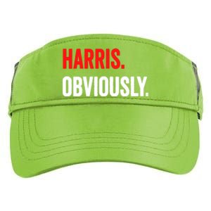 Women Harris Obviously A Vote For Kamala Harris 2024 President Gift Adult Drive Performance Visor