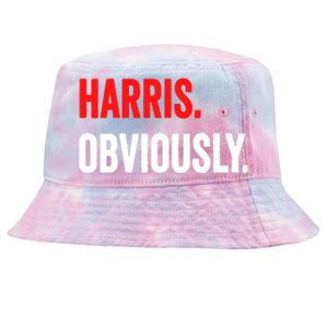 Women Harris Obviously A Vote For Kamala Harris 2024 President Gift Tie-Dyed Bucket Hat