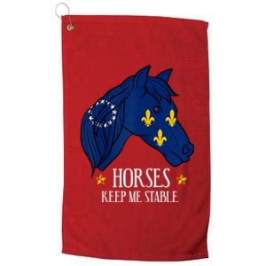 Womens Horse Owner Derby Race Lover Gift I Louisville Kentucky Platinum Collection Golf Towel