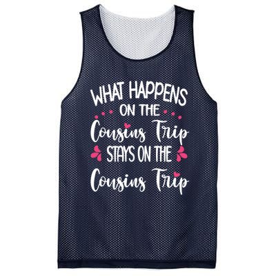 What Happens On Cousins Trip Stays On Cousins Trip Travel Mesh Reversible Basketball Jersey Tank