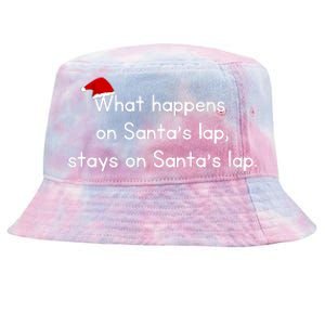 What Happens On Santa's Lap,stays On Santa's Lap. Tie-Dyed Bucket Hat