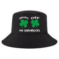 Womens Hands OFF My Shamrocks St. Patrick's Day Celebration Cool Comfort Performance Bucket Hat