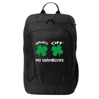 Womens Hands OFF My Shamrocks St. Patrick's Day Celebration City Backpack