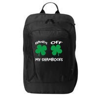 Womens Hands OFF My Shamrocks St. Patrick's Day Celebration City Backpack