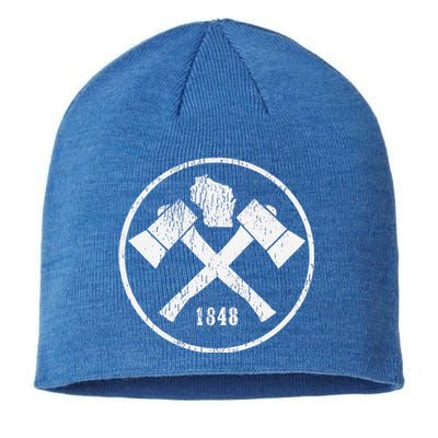 Wisconsin Hiking Outdoors Axe Established 1848 Sustainable Beanie