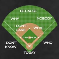 Who's on First Baseball Diamond Fielding Card Beanie