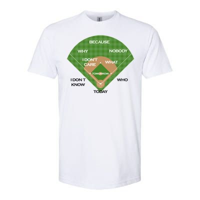 Who's on First Baseball Diamond Fielding Card Softstyle® CVC T-Shirt