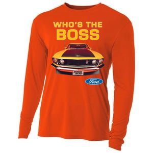 Who's The Boss Ford Mustang Cooling Performance Long Sleeve Crew