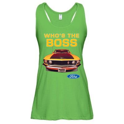 Who's The Boss Ford Mustang Ladies Essential Flowy Tank