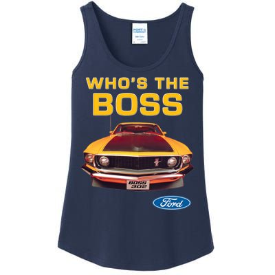 Who's The Boss Ford Mustang Ladies Essential Tank